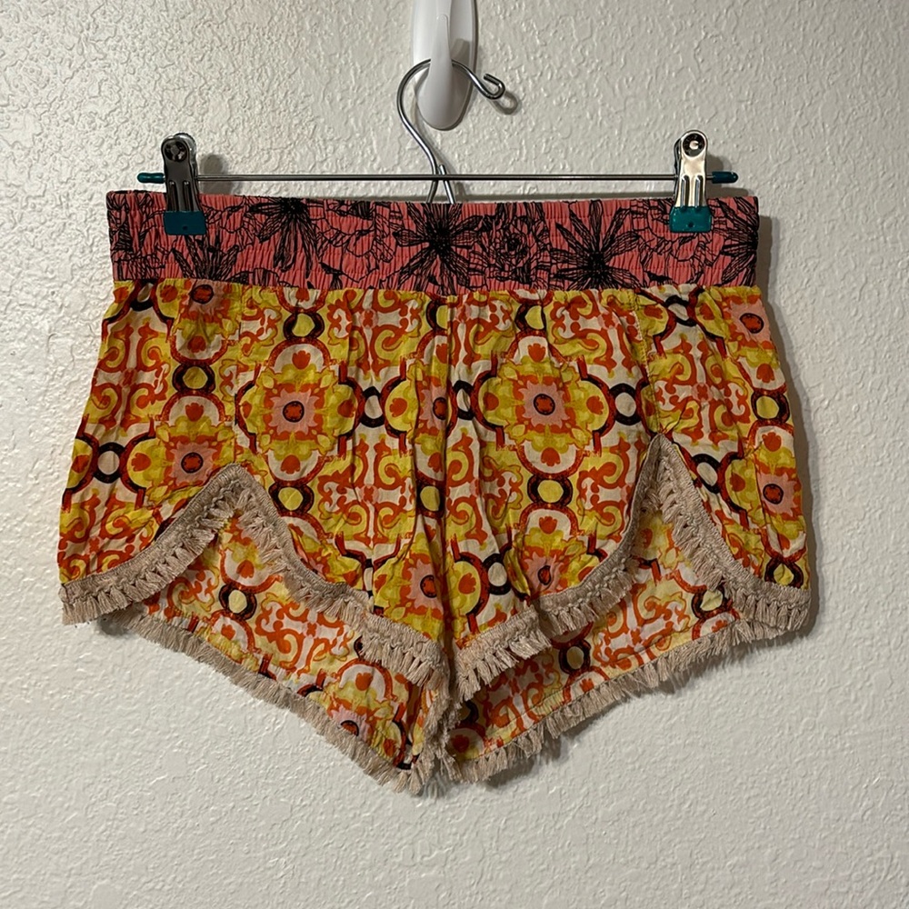 Maaji Mixed Print Tassel Shorts Large